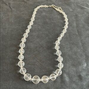 Elegant Clear Beaded Necklace